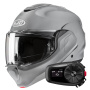 Casque Flip Up HJC F100 N.Grey + Kit Bluetooth 5S Solo