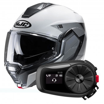 Flip Up HJC i100 Beston MC5 + Kit Bluetooth 5S Solo