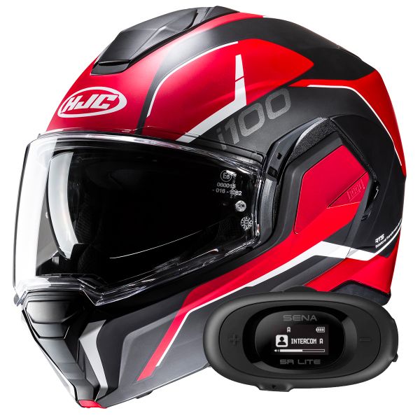 Flip Up HJC i100 Lorix MC1SF + Kit bluetooth 5R Lite Solo Flip Up HJC i100 Lorix MC1SF + Kit bluetooth 5R Lite Solo