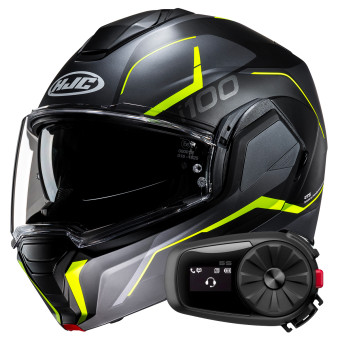 Flip Up HJC i100 Lorix MC3HSF + Kit Bluetooth 5S Solo