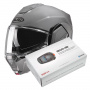 Casque Flip Up HJC i100 N. Grey + Kit Bluetooth SMH5 Solo