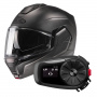 Casque Flip Up HJC i100 Semi Flat Titanium + Kit Bluetooth 5S Solo