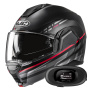 Casque Flip Up HJC i100 Sysma MC1SF + Kit bluetooth 5R Lite Solo