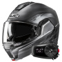 Casque Flip Up HJC i100 Sysma MCSSF + Kit Bluetooth 5S Solo