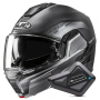 Casque Flip Up HJC i100 Sysma MCSSF + Kit Bluetooth BT Mini