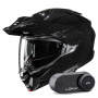 Casque Flip Up HJC i80 Metal Black + Kit Bluetooth Lokui K30