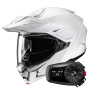 Casque Flip Up HJC i80 Pearl White + Kit Bluetooth 5S Solo