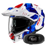 Casque Flip Up HJC i80 Roki MC21 + Kit bluetooth 5R Lite Solo