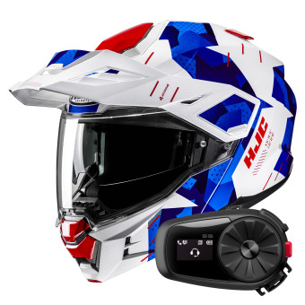 Flip Up HJC i80 Roki MC21 + Kit Bluetooth 5S Solo
