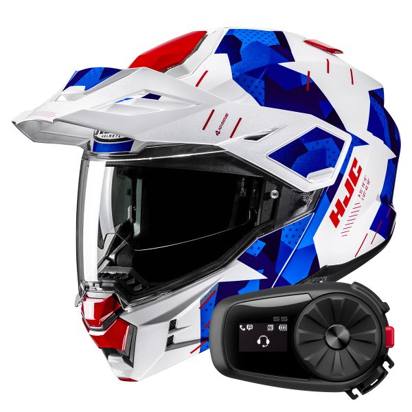 Flip Up HJC i80 Roki MC21 + Kit Bluetooth 5S Solo Flip Up HJC i80 Roki MC21 + Kit Bluetooth 5S Solo