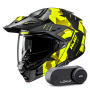 Casque Flip Up HJC i80 Roki MC3HSF + Kit Bluetooth Lokui K30