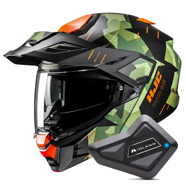 Flip Up HJC i80 Roki MC47SF + Kit Bluetooth BT Mini Flip Up HJC i80 Roki MC47SF + Kit Bluetooth BT Mini