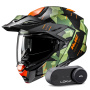 Casque Flip Up HJC i80 Roki MC47SF + Kit Bluetooth Lokui K30