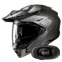 Casque Flip Up HJC i80 Semi Flat Titanium + Kit bluetooth 5R Lite Solo