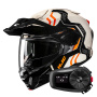 Casque Flip Up HJC i80 Velly MC7 + Kit Bluetooth 5S Solo
