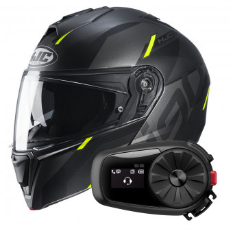 Flip Up HJC I90 Aventa MC4HSF + Kit Bluetooth 5S Solo