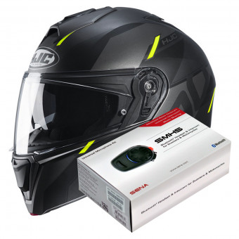 Flip Up HJC I90 Aventa MC4HSF + Kit Bluetooth SMH5 Solo