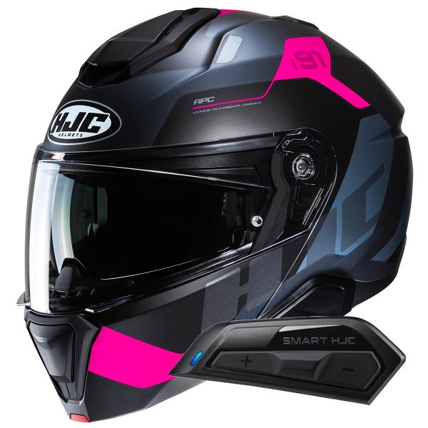 Flip Up HJC i91 Carst MC8SF+ Kit Bluetooth Smart 11B Flip Up HJC i91 Carst MC8SF+ Kit Bluetooth Smart 11B