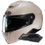 Casque Flip Up HJC i91 Semi Flat Sand Beige+ Kit Bluetooth Smart 21B Flat Black