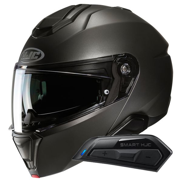 Flip Up HJC i91 Semi Flat Titanium+ Kit Bluetooth Smart 11B