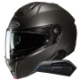 Casque Flip Up HJC i91 Semi Flat Titanium+ Kit Bluetooth Smart 11B