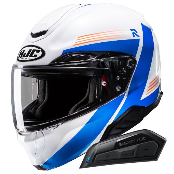 Flip Up HJC RPHA91 Abbes MC27 + Kit Bluetooth Smart 11B