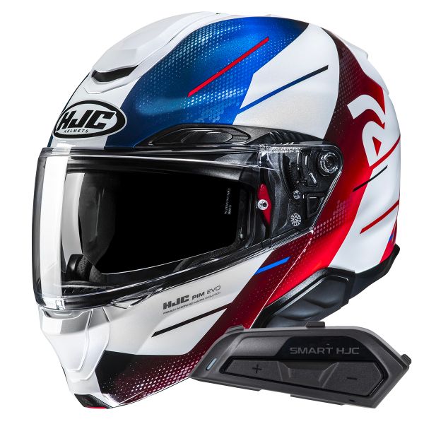 Flip Up HJC RPHA91 Blat MC21 + Kit Bluetooth Smart 21B