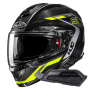 Casque Flip Up HJC RPHA91 Carbon Lagos MC3H + Kit Bluetooth Smart 21B