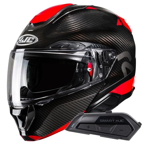 Flip Up HJC RPHA91 Carbon Noela MC1 + Kit Bluetooth Smart 21B Flip Up HJC RPHA91 Carbon Noela MC1 + Kit Bluetooth Smart 21B