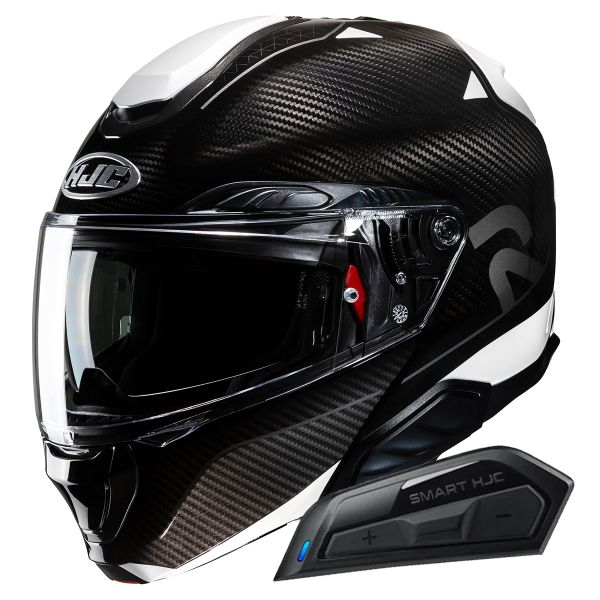 Flip Up HJC RPHA91 Carbon Noela MC5 + Kit Bluetooth Smart 11B