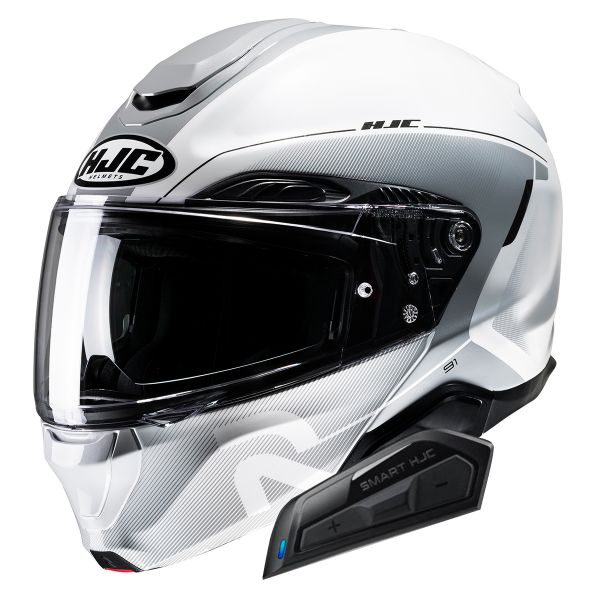 Flip Up HJC RPHA91 Combust MC10 + Kit Bluetooth Smart 21B