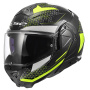 Casque Flip Up LS2 Advant II Astral H-V Yellow FF910