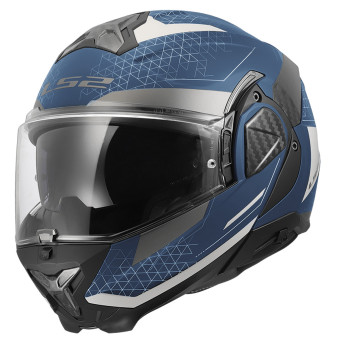 Flip Up LS2 Advant II Astral Navy Blue Grey FF910