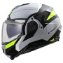 Casque Flip Up LS2 Advant II Triple Light Grey FF910