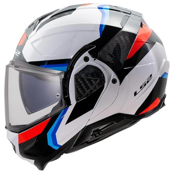 Flip Up LS2 Advant II Triple White Blue Red FF910