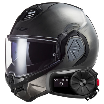 Flip Up LS2 Advant Jeans FF906 + Kit Bluetooth 5S Solo