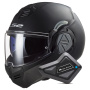 Casque Flip Up LS2 Advant Matt Black FF906 + Kit Bluetooth BT Mini