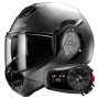 Casque Flip Up LS2 Advant Matt Titanium FF906 + Kit Bluetooth 5S Solo
