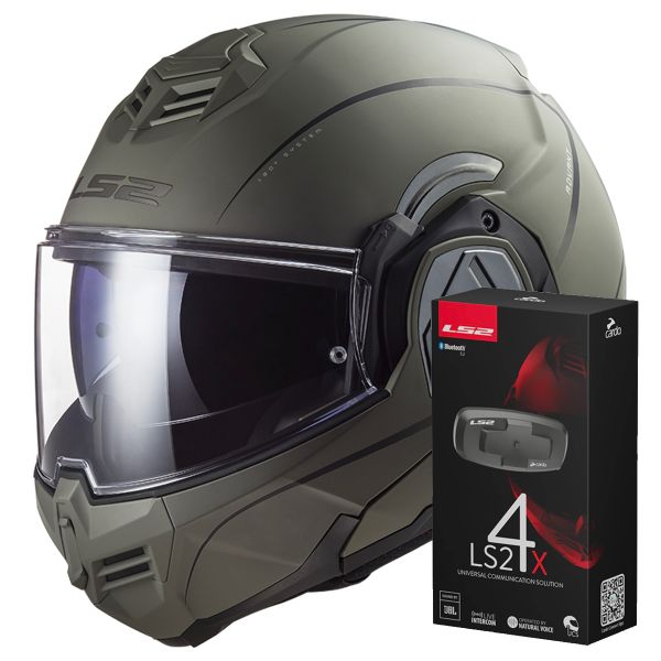 Flip Up LS2 Advant Special Matt Sand FF906 + Kit Bluetooth 4X Cardo Flip Up LS2 Advant Special Matt Sand FF906 + Kit Bluetooth 4X Cardo