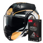 Casque Flip Up LS2 Advant X Metryk Black Sand FF901 + Kit Bluetooth 4X Cardo