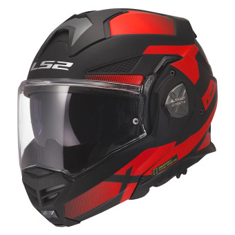 Casque Flip Up LS2 Advant X Nova Black Red FF901