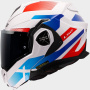 Casque Flip Up LS2 Advant X Nova White Blue Red FF901