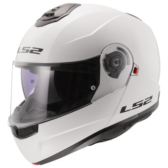 Casque Flip Up LS2 FF908 Strobe II Gloss White Casque Flip Up LS2 FF908 Strobe II Gloss White