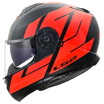Flip Up LS2 Strobe II Code Black Red FF908
