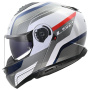 Casque Flip Up LS2 Strobe II Monza White Blue Red FF908