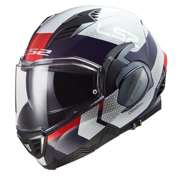 Pack Helmet + Intercom Systems : LS2 Valiant II Citius White Blue FF900 +  Bluetooth Kit SMH5 Solo | iCasque.co.uk