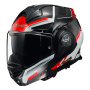 Casque Flip Up LS2 Advant X Spectrum Black White Red FF901