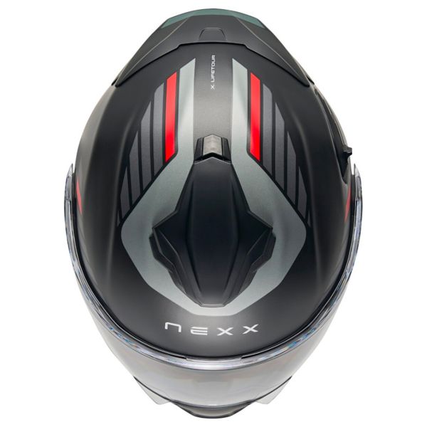 Nexx X.Lifetour Globe Black Red Mat