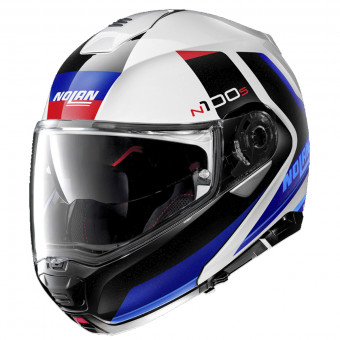 Flip Up Nolan N100 5 Hilltop N-Com White Blue 49