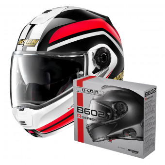 Flip Up Nolan N100 5 Plus 50 Anniversary N-Com 40 + Kit Bluetooth B602R